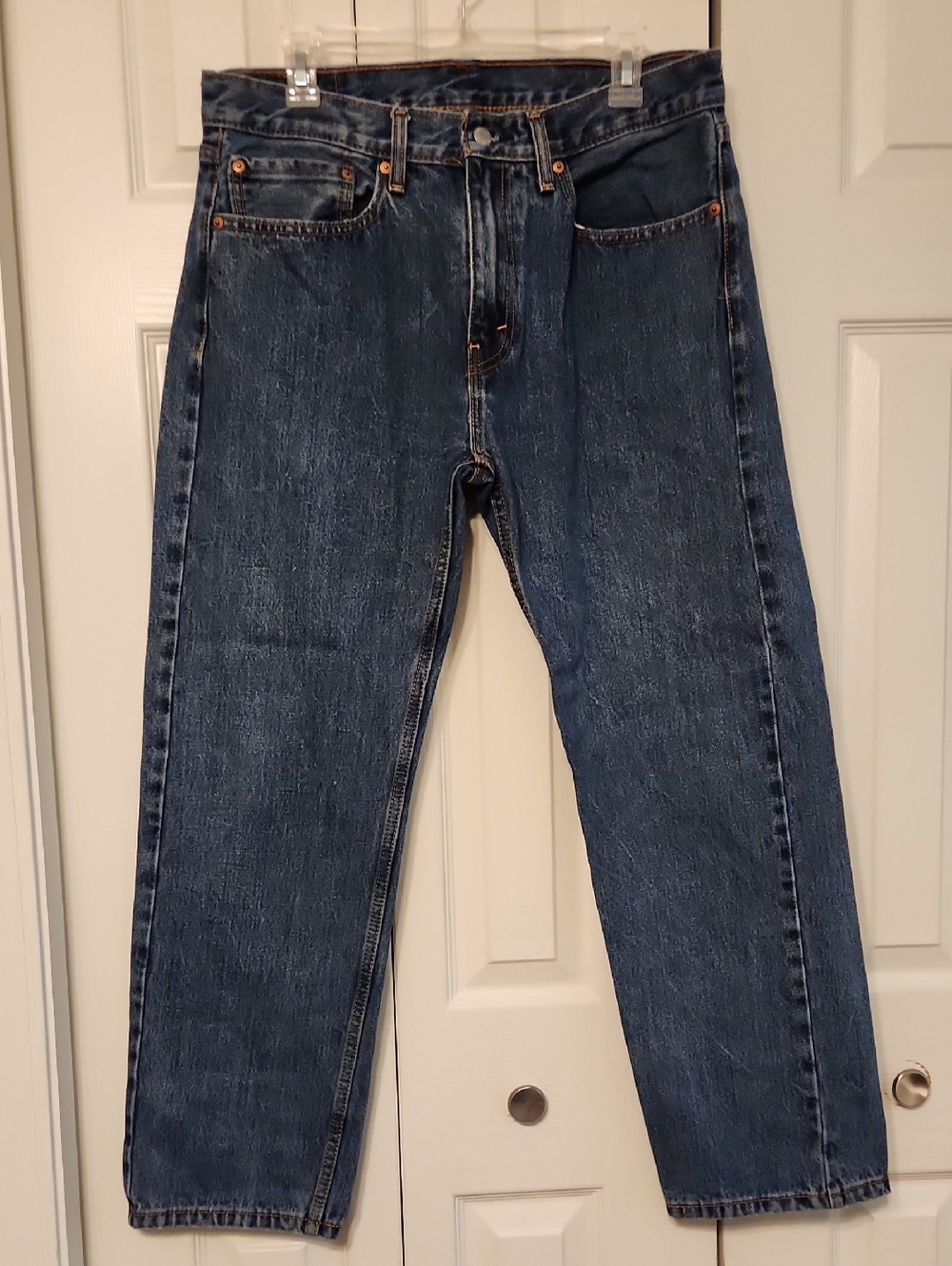 Men's Levi's 505 Blue Straight-Leg Jeans 34 x 30
